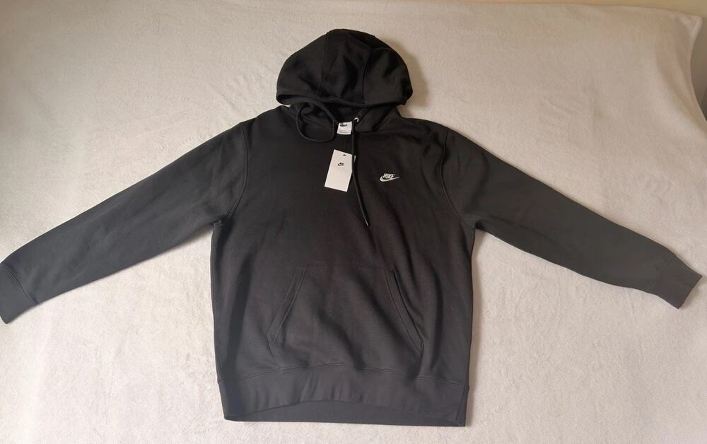 Nike Men's Black Hoodie Fleece Size Large NEW FN3859-010